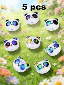 5/10/20/30 chiếc mặt dây chuyền hình gấu trúc dễ thương nhiều màu sắc, hạt trang trí, thích hợp để tự làm vòng cổ, vòng tay, bông tai, móc khóa, dây đeo điện thoại, đồ trang trí, quà tặng đôi. - gấu trúc - Xem 14