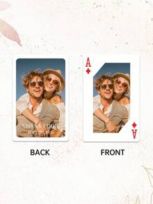 Custom Wedding Playing Cards,Customize Photo And Text,Wedding Playing Cards,Custom Poker Deck,Reception Game, Party Favors, Icebreaker, Celebrate Togetherness, Take-Home Keepsake Gift,Anniversary Gifts,Couple's Photo Deck,Gift For Him,Wedding Playing Cards,Blank Playing Cards,Birthday Cards - Multicolor - View 8