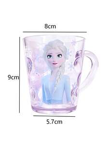 1 chiếc cốc nước trong suốt 260ml hình Elsa hoạt hình Disney, chất liệu AS, dễ thương, có tay cầm, chống vỡ, dùng làm cốc đựng bàn chải đánh răng, cốc súc miệng phòng tắm, cốc nước ép gia đình, cốc đồ uống, cốc nước cho bố mẹ và con cái, cốc tái sử dụng cho các bữa tiệc, quà tặng sinh nhật, tựu trường, đám cưới, ngày lễ. - Màu tím hoa cà - Xem 4