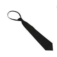 1pc Men's Simple Solid Color Pulled Knot Business Necktie Casual Men Necktie - Black - View 4