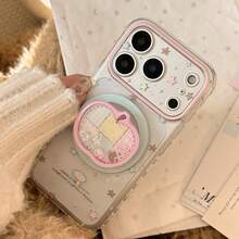 Ốp điện thoại từ tính trong suốt GUCADI với họa tiết ngôi sao nhiều màu sắc + vải hồng, chân đế từ tính di động, tương thích với iPhone 17 Pro Max, 16 inch, chất lượng cao, trong suốt, chân đế từ tính phù hợp với 15 inch, phong cách ngọt ngào, nữ tính, sáng tạo, hình học, tối giản, tươi mới, độc đáo, phong cách . - Trong sáng - Xem 7