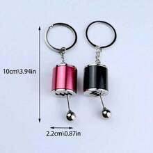 2pcs/6pcs Mixed Color Pressure Relief Keychain, Metal Chain Finger Toy, 6-Speed Carabiner, Suitable For Adults, Hand Toy To Relieve Anxiety, Ideal Gift For Driving Enthusiasts, Suitable For 14 Years Old And Above - متعدد الألوان - مشاهدة 4