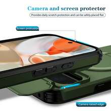 1pc Mecha Protective Phone Case With Hidden Stand And Camera Guard, Suitable For Pixel 8 A 9PRO 10 PROXL - Green - View 6