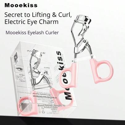  Mooekiss睫毛夹，宽弧形设计搭配柔软硅胶垫，弹簧辅助轻柔卷翘，不伤睫毛，适合所有眼型，持久卷翘，打造自然美睫。