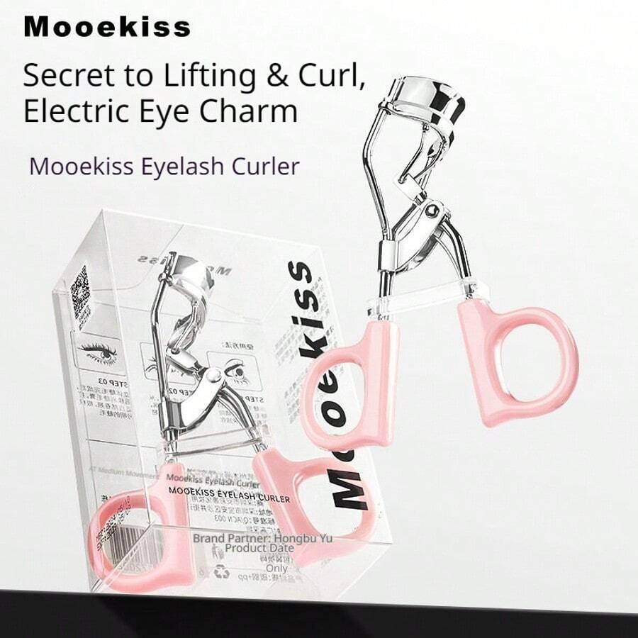 Mooekiss睫毛夹，宽弧形设计搭配柔软硅胶垫，弹簧辅助轻柔卷翘，不伤睫毛，适合所有眼型，持久卷翘，打造自然美睫。 - 銀色 - 查看 1