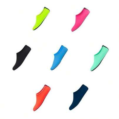 Sapatos aquáticos antiderrapantes unissex para natação e mergulho, sandálias de praia aquáticas de verão, tênis rasteiros, meias e pantufas para homens e mulheres.