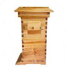 10X Auto Honey Hive Beehive Frames + Beekeeping Brood MINI 2 Layer Box House - mặc định - Xem 5