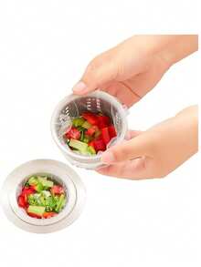 100pcs/200pcs Kitchen Sink Drain Strainer, Collect Food Waste In Sink - A - View 3