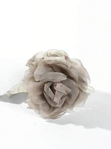 1个波西米亚风网纱山茶花发夹，甜美多功能发饰，新款雪纺发夹 - 彩色 - 查看 15