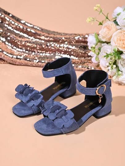 New Fashion Children High Heel Sandals, Student Dance Recital Peep Toe Heeled Sandals