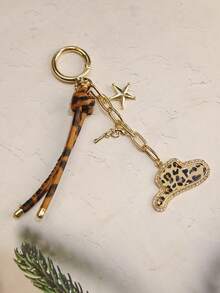 1 pieza Llavero con borla y gota de aceite con estilo de vaquero occidental, accesorio de viaje y adorno para bolso - llavero - Ver 16