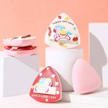 BATENG 1pc Powder Puff With Pony Pattern,Makeup Blenders,Makeup Sponge Puff Suitable For All Skin Types With Storage Box,Thick And Soft,Cream And Powder For Flawless,Soft And Skin Friendly Makeup Puff,Makeup Tools Easy Carrying Or Travel,Room Decor,Vanity,Bedroom,Gifts,Gifts For Women,Christmas Gifts - Multicolor - View 9
