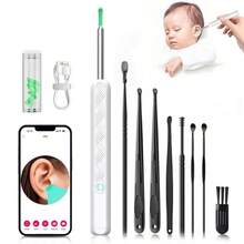 [Holiday Haul]Portable Earwax Removal Tool Set With Camera, C-Type Charging, Waterproof Endoscope Ear Cleaning Tool, Winter Gift Set, New Year Gift - Multicolor - View 11