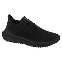 Tênis Masculino Actvitta Meia Esportivo Treino Calce Fácil Sem Cadarço 4917116 - PRETO/PRETO KNIT 4917116 - Visão 2