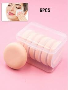 Cotton Candy Makeup Sponge Puff, Suitable For Cushion Foundation, Air-Cushion Texture, Soft & Bouncy, Creates Dewy Complexion - White - View 7