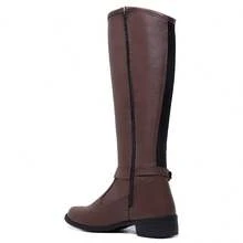 Women's Riding Boots, Tall And Long Shaft, Elegant For Horseback Riding And Galloping. - Brown - View 6