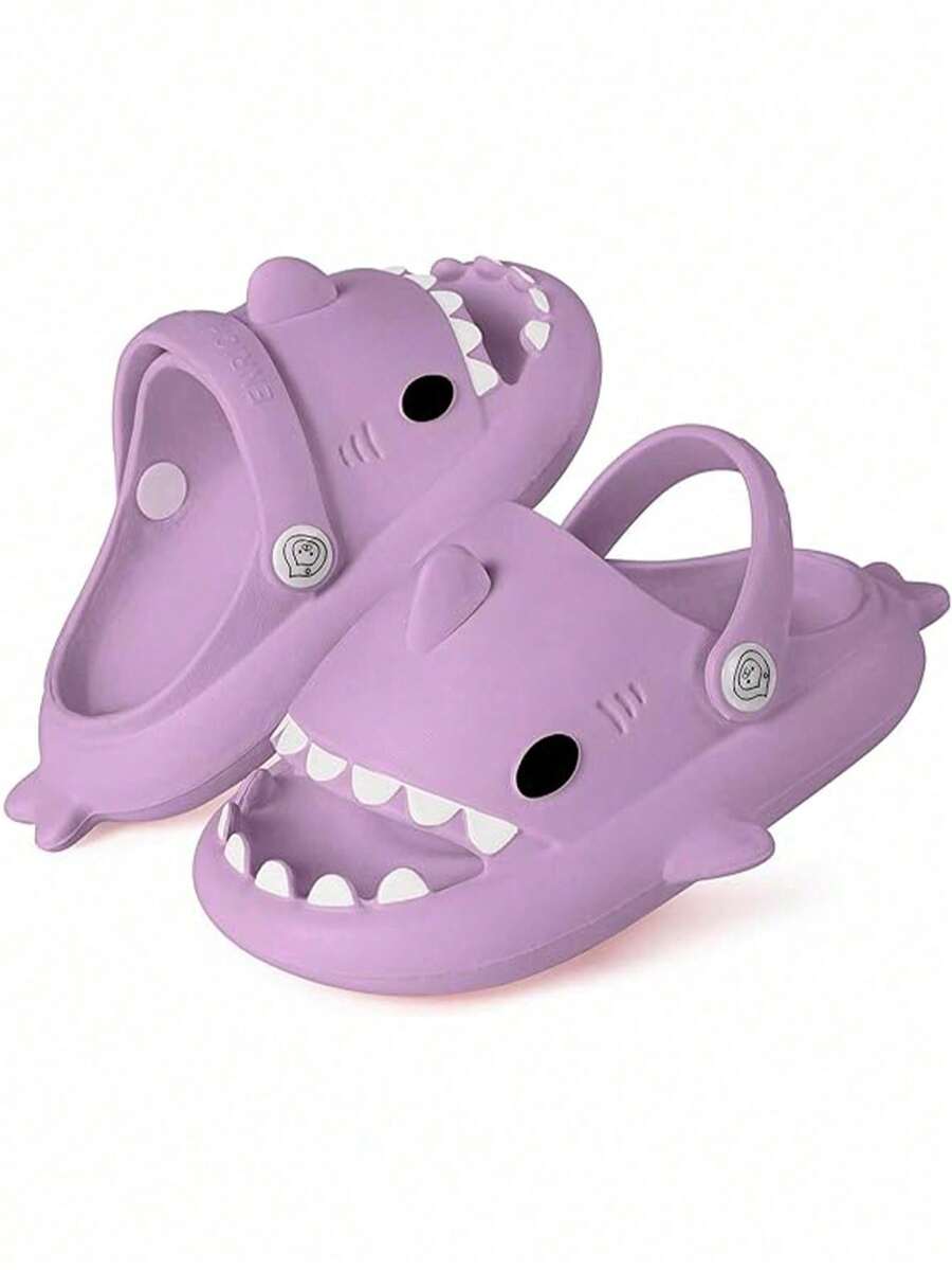 Sandalias UNISEX de Tiburón con Correa Ajustable y Aleta Desmontable: Diseño Ligero y Cómodo para Uso Diario - Sandalias de Tiburón Ajustables al Talón con Aleta Extraíble: Comodidad Máxima UNISEX y Diseño Versátil para Cualquier Ocasión, Antes de Realizar su Compra, Verifique que la Talla Seleccionada sea Correspondiente a la de su Calzado Habitual. - Lila Púrpura1 - Ver 1