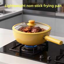 Ceramic Non-Stick Pan, Healthy Small Square Pan, Mini Wok, Home Use Wear-Resistant Flat Bottom Non-Stick Pan - View 4