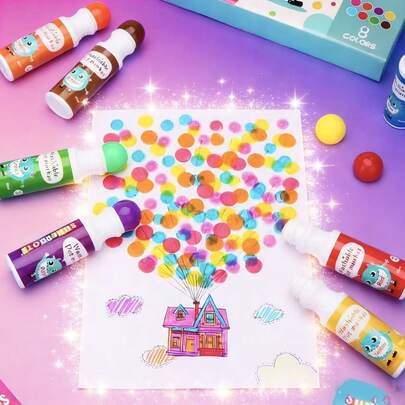 1/3/8 Colors Large Capacity Dotting Pen, Artistic Drawing Tool, Dotting Pen, Drawing Pen, Watercolor Pen, Suitable For All Ages, Party Holiday Birthday Gift, Art Drawing Tool