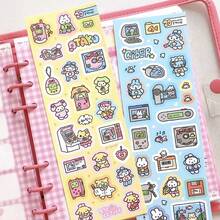 Bộ sticker hoạt hình phong cách Kawaii Retro & Halloween - Hình dán thỏ và động vật dễ thương dùng cho nhật ký, album ảnh và đồ thủ công DIY. - Hình chữ nhật - Xem 5