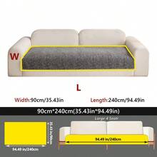 1件装雪尼尔四季通用宠物防滑沙发垫，适用于家庭客厅、卧室、办公室沙发，可机洗 - 多色 - 查看 27