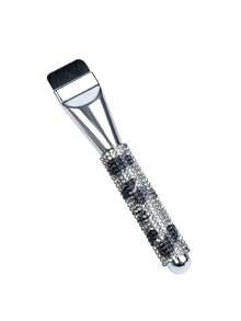 Luxury Rhinestone Makeup Brush Flat Top Foundation Brush Handmade Bling Design Soft Dense Bristles Beauty Tool For Women Birthday Gift Self-Use, Soft Dense Bristles Streak-Free Liquid Foundation Brush - Multicolor - View 13