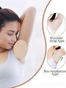1 Cặp miếng lót thấm mồ hôi thoáng khí, nhanh khô, dạng tổ ong, có thể tái sử dụng, dùng được cho cả nam và nữ, không nhìn thấy được. - nhiều màu - Xem 4
