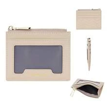 Baellerry Ins Style Mini Ultra-Thin Card Holder, Multi-Card Slots Coin Purse, Transparent ID Window Card Case, Women's Anti-Demagnetization Mini Wallet For Women Money Wallet Purse Wallet Small Wallet Card Wallet Travel Essential Summer - Multicolor - View 14