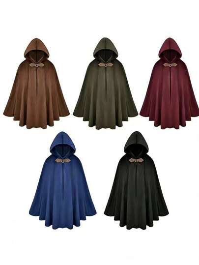 معطف أسود بقلنسوة على الطراز الأوروبي الأصيل، ناعم وملائم للارتداء، يمكن استخدامه كبطانية دافئة للكبار، مناسب لارتداء في المناسبات والأعياد والاحتفالات، تصميم فضفاض مريح للجنسين، التصميم المثقل يخلق جوًا غامضًا، ملابس فاخرة للاسترخاء في المنزل والمسرح والمهرجانات، هدية مثالية للراحة في فصل البرد، ذو أكمام طويلة أنيقة، قماش متين وقابل للغسيل