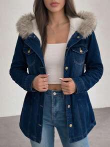 Ladies Jacket - Navy Blue - View 3