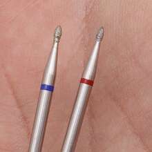 角质层清洁金刚石指甲钻头 3/32 英寸，专业安全碳化钨金刚石指甲钻头，用于清洁角质层死皮，准备指甲，双向旋转，美甲沙龙用品 - 彩色 - 查看 6