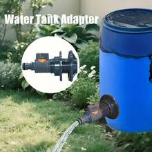 2件裝 PVC/IBC 水箱轉接頭，耐用附閥門水箱轉接頭，水箱水龍頭，花園水管接頭 - 適配器 - 查看 4