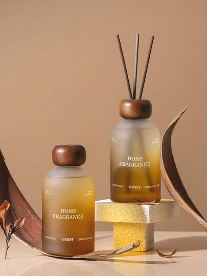 250ml Large Capacity Hotel Grade Flameless Essential Oil Reed Diffuser, Long-Lasting Fragrance, Suitable For Home, Bedroom, Living Room, Bathroom And Various Occasions. Elegant Room Decor, Thoughtful And Romantic, Deodorizing, Air Freshening, Suitable For Home And Car Use