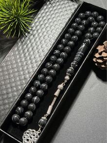 1套45颗念珠斋月祈祷念珠礼盒套装，理想的斋月和开斋节礼物 - 彩色 - 查看 5