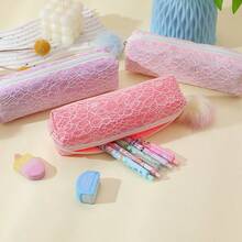 1个亮片铅笔盒。学生亮片铅笔盒。化妆包。彩虹亮片铅笔盒。学生文具。礼物。桌面文具收纳盒。 - 單件 - 查看 2