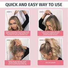 Creador de cola de caballo alta - Adecuado para todo tipo de cabello, aumenta el volumen y el levantamiento del cabello, adecuado para cabello grueso y largo, accesorio para el cabello fácil de usar para mujeres - Multicolor - Ver 5