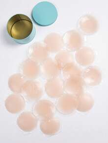 10 Pairs Minimalist Versatile Silicone Nipple Covers - Beige - View 1