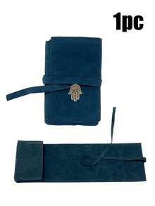 Velvet Tarot Card Storage Bag With Evil Eye Decor, Drawstring Closure, Soft Fabric Protective Case, Portable Pouch, Tarot Card Bag, Suitable For Storing Cards And Small Items - Multicolor - View 13