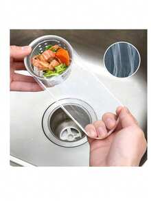100pcs/200pcs Kitchen Sink Drain Strainer, Collect Food Waste In Sink - A - View 2