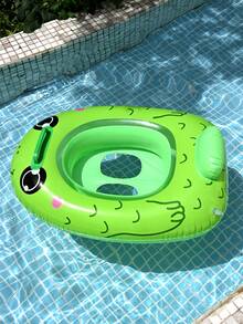 1 st uppblåsbar flytande sittstol för barnpool, söt dinosauriedesign armhåla flytande ring, sommarpool - Multifärgad - Visa 9