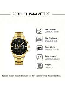 Đồng hồ thạch anh nam thanh lịch, đa năng, thời trang và tối giản. - Nhiều màu - Xem 3