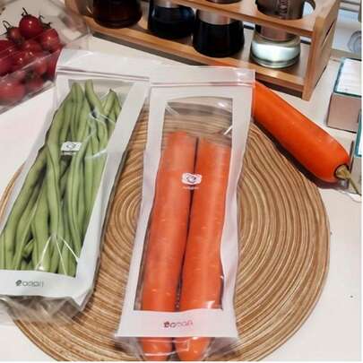 Reusable Fruit & Vegetable Preservation Bags, Designed For Refrigerator Storage. These Thick And Leak-Proof Containers Are Ideal For Kitchen Use