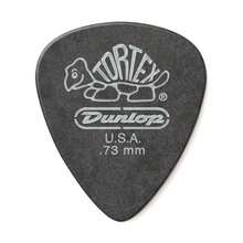 Paquete de 12 púas Tortex® Pitch Black Standard de Jim Dunlop de 0.73MM - Oscuro como la boca del lobo - Ver 1