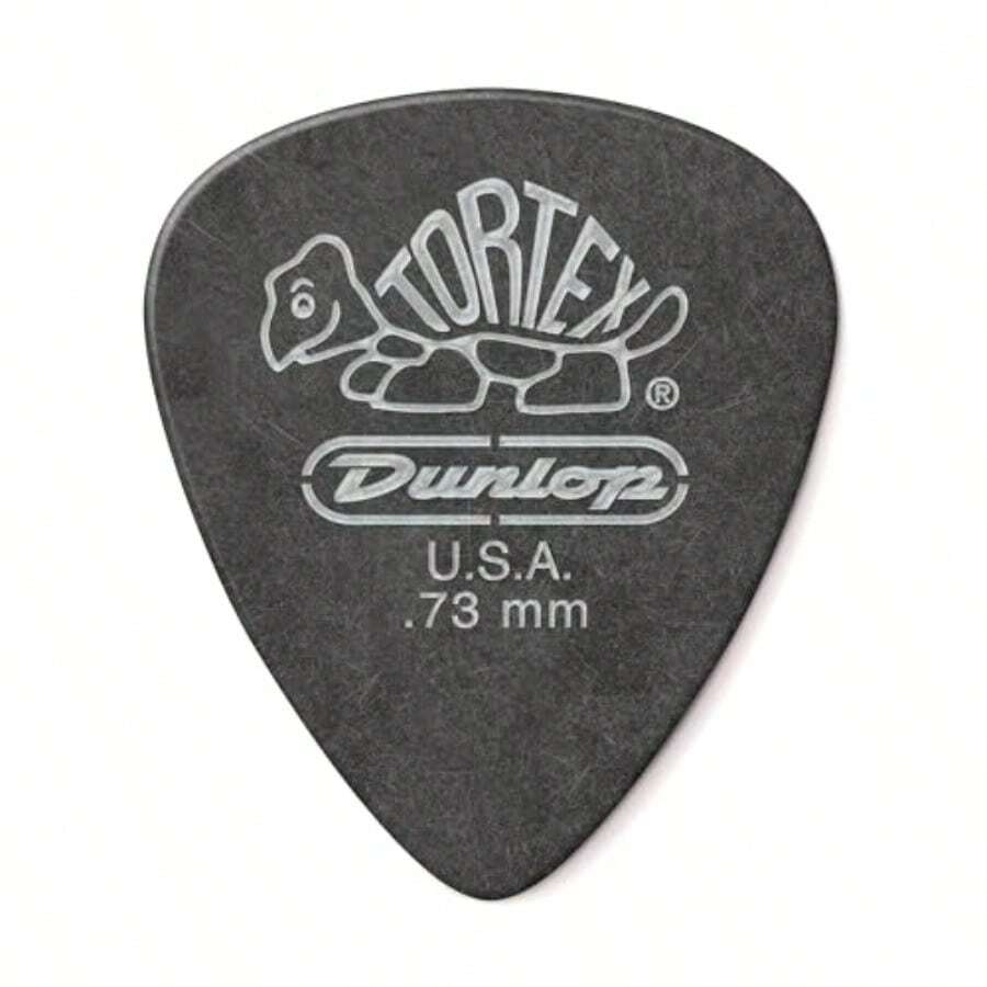Paquete de 12 púas Tortex® Pitch Black Standard de Jim Dunlop de 0.73MM - Oscuro como la boca del lobo - Ver 1