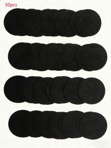 10/50/100pcs Black Disposable Ultra-Thin Breathable Nipple Covers, Invisible Seamless Pasties For Cleavage Coverage - Black - View 15