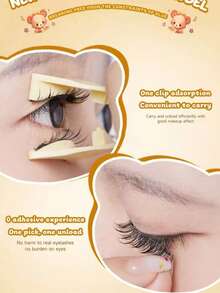 Lebendiges Mädchen Weiche, wolkenartige magnetische Wimpern, natürliche braune Farbe, weich & wiederverwendbar, ohne Kleber, geeignet für Party und tägliches Make-up - Verschiedenfarbig - Übersicht 8