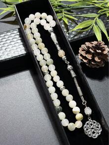 Bộ tràng hạt đá mã não Hồi giáo, kiểu dáng thanh lịch và tinh tế, phù hợp cho cả nam và nữ. - Nhiều màu - Xem 2