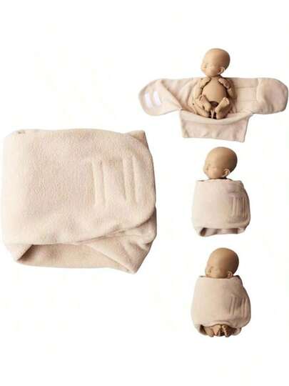 柔软新生儿造型豆袋婴儿摄影道具包裹袋辅助姿势快速包裹男女宝宝填充造型包裹拍摄配件