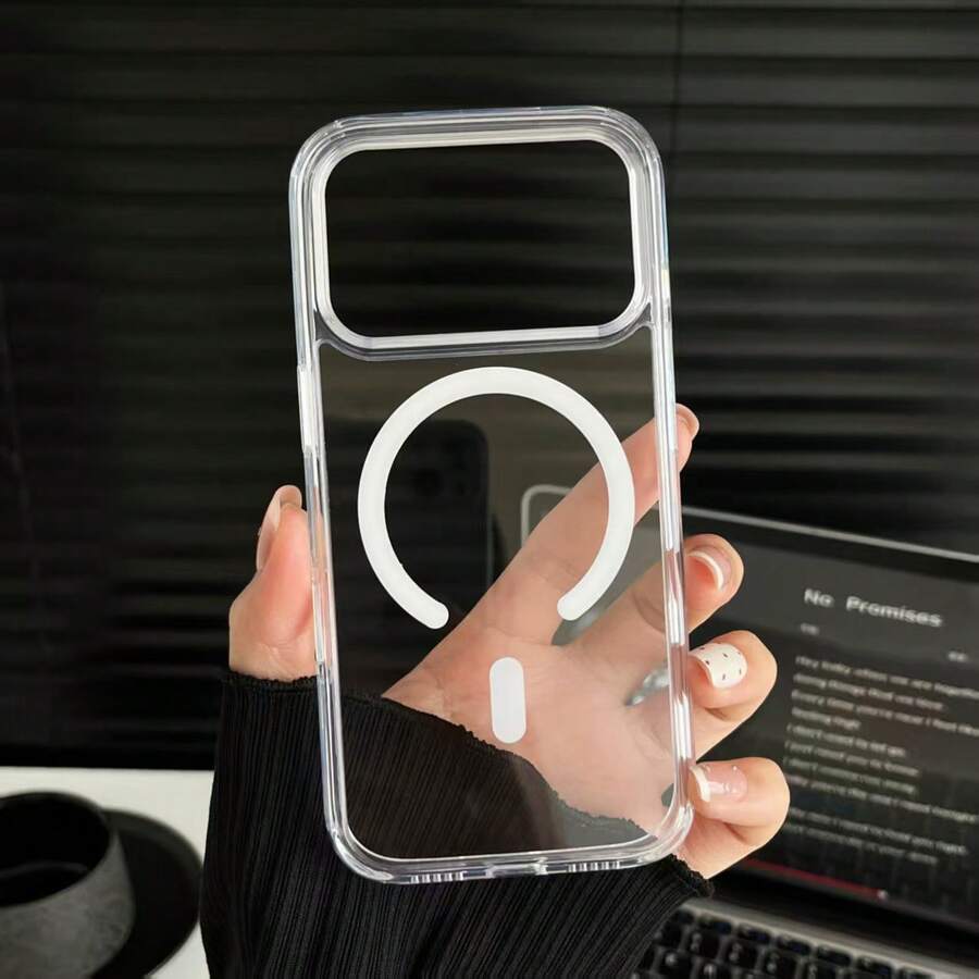 DECOPHONE Funda transparente para teléfono con MagSafe, cubierta protectora a prueba de caídas en las cuatro esquinas y antiamarillamiento, diseño claro y duradero, adecuada para la serie Apple 17-15. - transparente - Ver 1