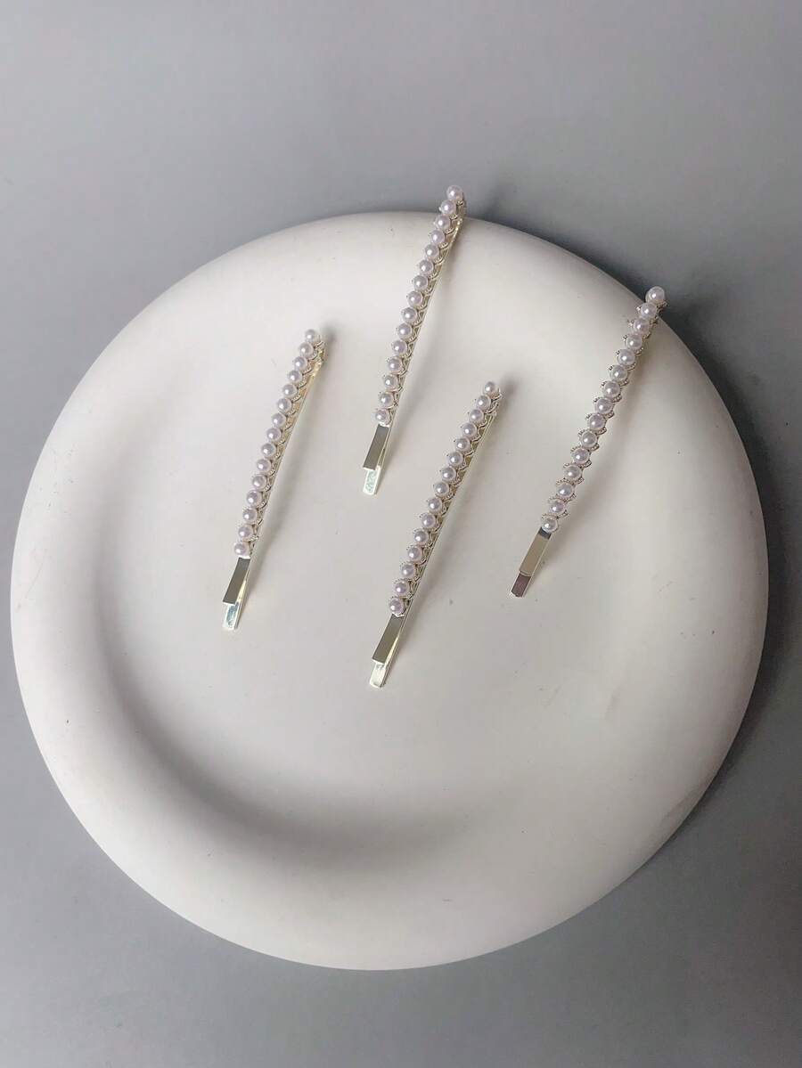 Delicate Pearl One-Piece Hair Clip, Luxury Niche High-End Feeling Bangs Clip, Fashionable And Versatile Hair Accessory